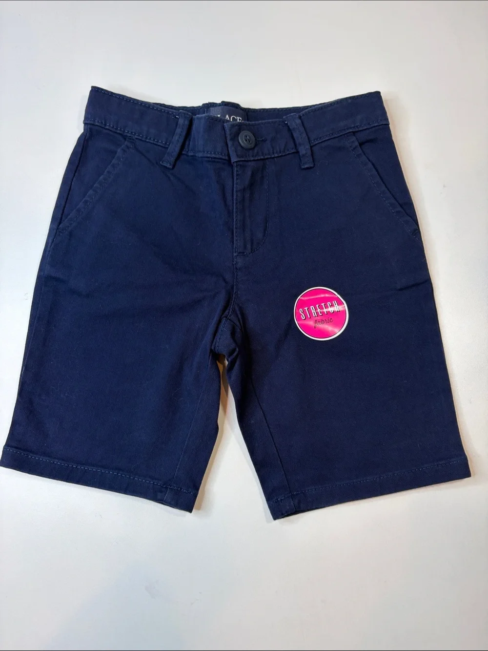 The Children’s Place Girls Uniform Bermuda Shorts Size 6 Navy Khaki 2-Pair Lot